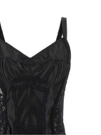 Dolce & Gabbana Black Polyamide Midi Dress
