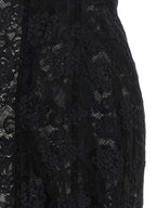 Dolce & Gabbana Black Polyamide Midi Dress