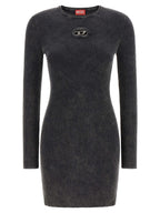 Diesel Black Cotton Short Dress