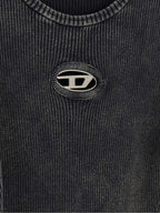 Diesel Black Cotton Short Dress