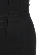 Dolce & Gabbana Black Acetate Midi Dress