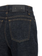 Khaite Blue Cotton Flared Jeans