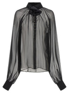 Dolce & Gabbana Black Silk Blouse