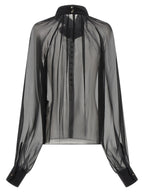 Dolce & Gabbana Black Silk Blouse