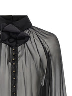 Dolce & Gabbana Black Silk Blouse