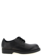 MM6 Maison Margiela Black Cowhide Oxfords And Derbies
