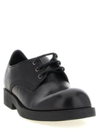 MM6 Maison Margiela Black Cowhide Oxfords And Derbies