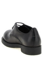 MM6 Maison Margiela Black Cowhide Oxfords And Derbies