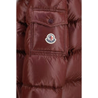 Moncler Bordeaux Goose Down Full-Length Jacket