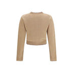 Chloé Beige Wool Oves Aries Cardigan