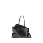The Attico Black Calf Leather Bos Taurus Shoulder Bag