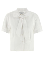 Thom Browne White Cotton Blouse