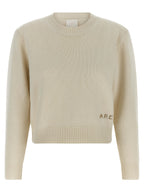 A.P.C. White Wool Cardigan