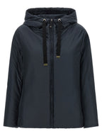 Max Mara Blue Polyester Shell Jacket