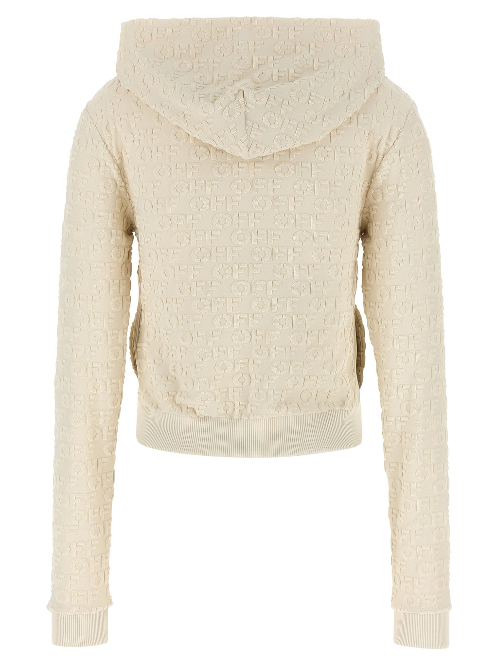 Off-White Beige Cotton Sweatshirt