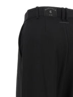MM6 Maison Margiela Black Polyester Casual Pants