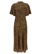 Twinset Brown Viscose Long Dress
