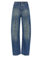 MM6 Maison Margiela Blue Cotton High-Waisted Jean