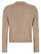 Fabiana Filippi Beige Virgin Wool Cardigan