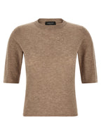 Fabiana Filippi Beige Wool T-Shirt