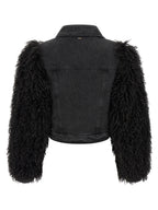 Twinset Black Cotton Denim Jacket