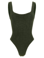 Hunza G Bicolor Polyamide One-Piece Swimsuit