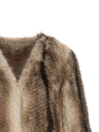 Twinset Brown Polyester Full-Length Jacket