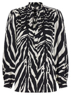Dolce & Gabbana Bicolor Silk Blouse