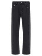 Golden Goose Black Cotton Straight-Leg Jeans