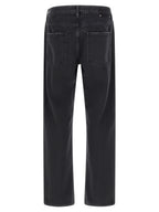 Golden Goose Black Cotton Straight-Leg Jeans