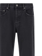 Golden Goose Black Cotton Straight-Leg Jeans