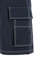 Fendi Blue Cotton Bermuda Shorts