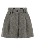 Golden Goose Gray Virgin Wool Bermuda Shorts