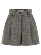 Golden Goose Gray Virgin Wool Bermuda Shorts