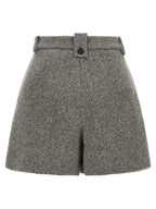 Golden Goose Gray Virgin Wool Bermuda Shorts