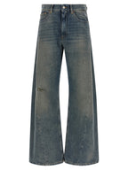 MM6 Maison Margiela Blue Cotton Jeans Denim