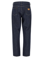 MM6 Maison Margiela Blue Cotton Straight-Leg Jeans
