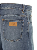MM6 Maison Margiela Blue Cotton Straight-Leg Jeans