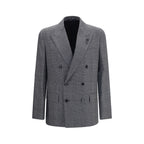 Lardini Gray Wool Oves Aries Blazer