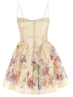 Zimmermann Beige Linen Short Dress