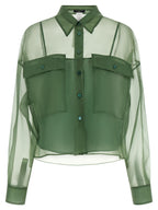 Max Mara Bicolor Cotton Blouse