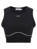 Off-White Black Polyamide Sport Bra