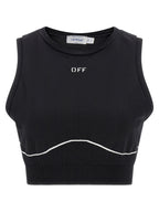 Off-White Black Polyamide Sport Bra