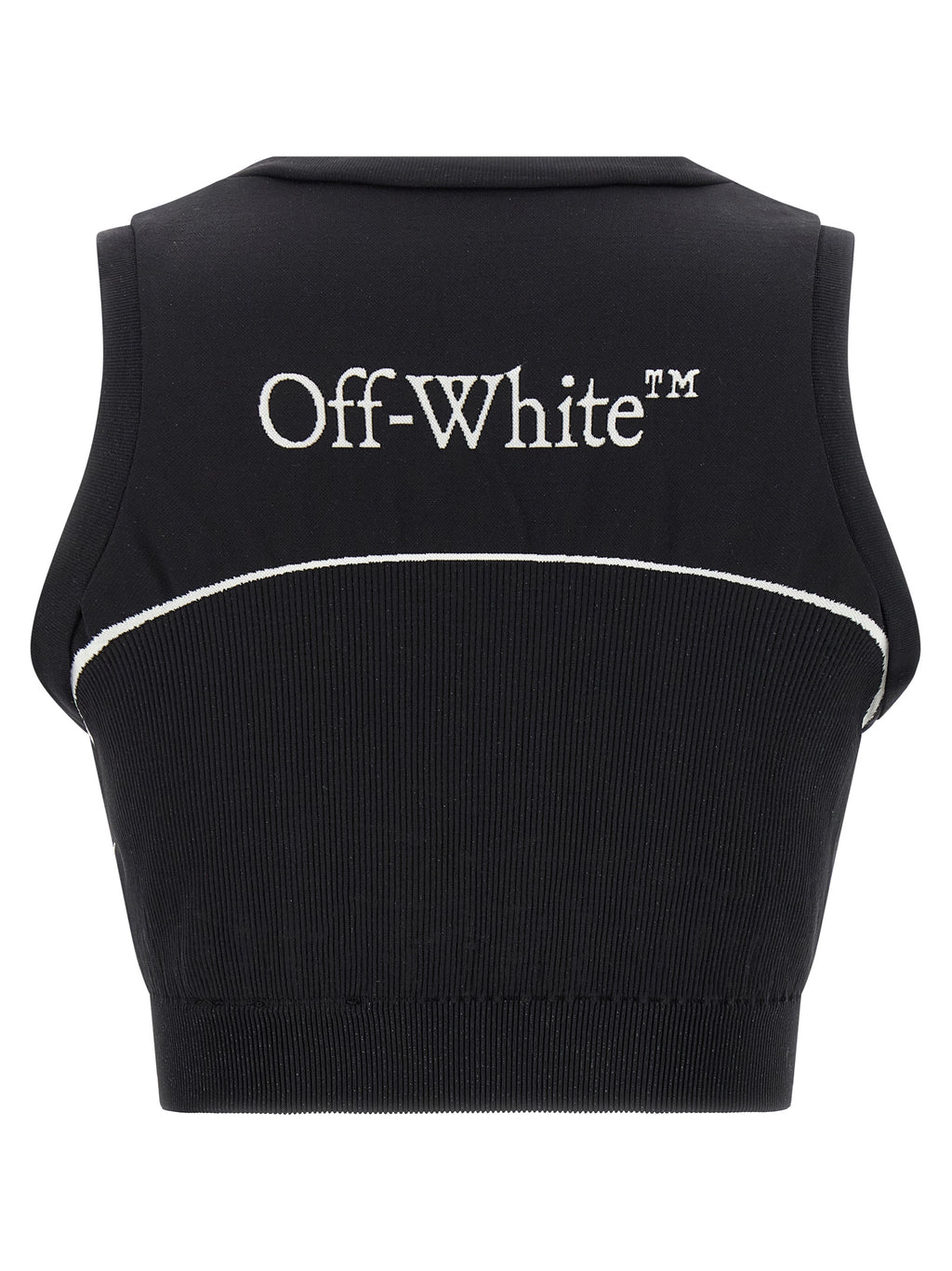 Off-White Black Polyamide Sport Bra
