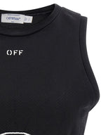 Off-White Black Polyamide Sport Bra