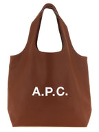 A.P.C. Brown Polyester Tote Bag