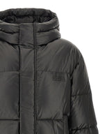MM6 Maison Margiela Black Polyester Full-Length Jacket
