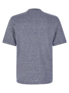 Brunello Cucinelli Blue Linen T-Shirt