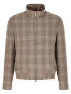 Brunello Cucinelli Brown Wool Full-Length Jacket