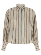 Brunello Cucinelli Beige Linen Blouse